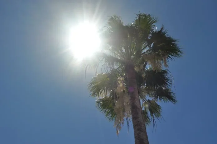 Sistema de alta presión y calor en el país.