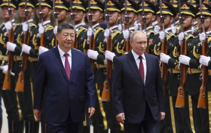 Xi Jinping y Vladimir Putin en Pekín