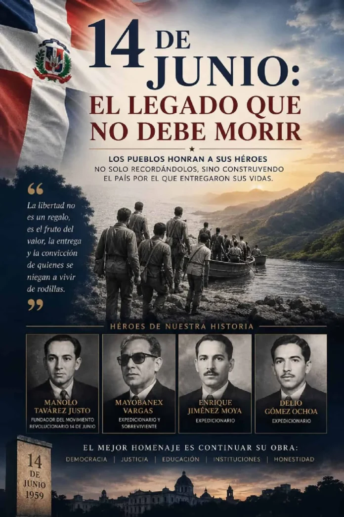 Héroes dominicanos del 14 de junio.