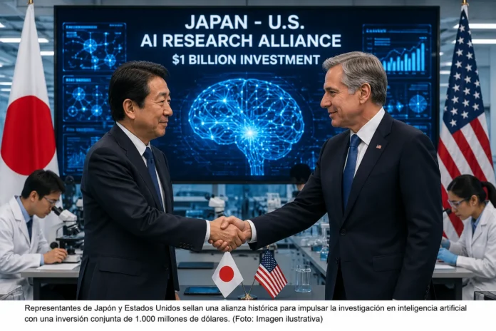 Alianza Japón-EE.UU. en inteligencia artificial.