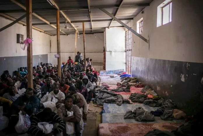 Detención masiva de migrantes en Libia.