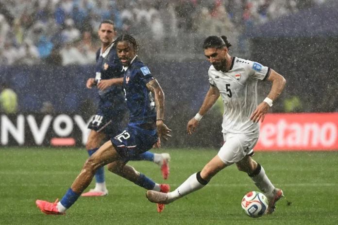 Partido Francia-Irak suspendido por tormenta eléctrica.