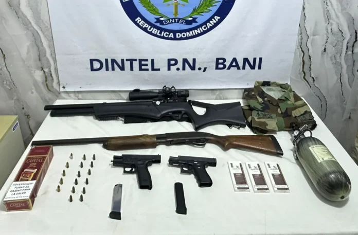 Arresto de hombre con armas en Baní
