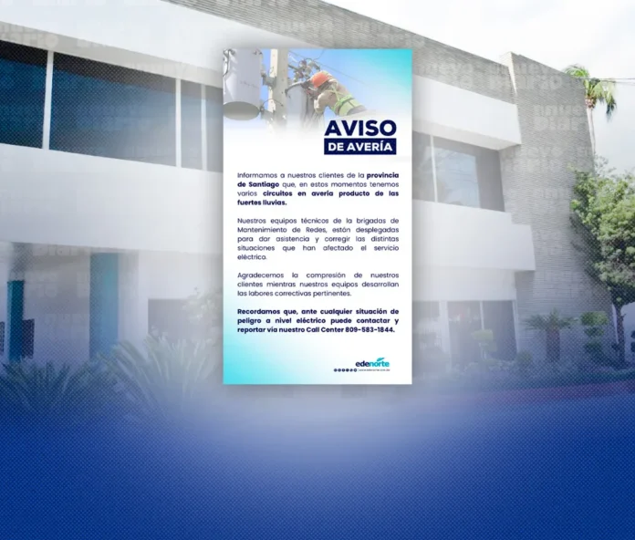Averías eléctricas por lluvias en Santiago