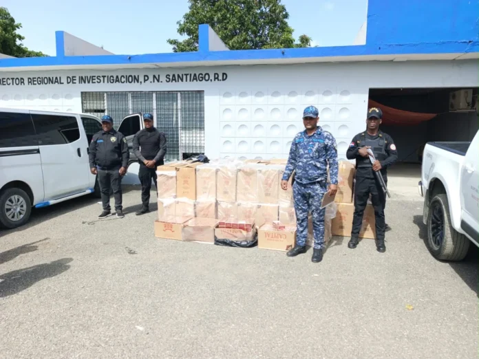 Cigarrillos de contrabando ocupados en Santiago