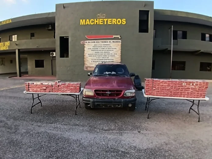 Cigarrillos contrabandeados ocupados por el Ejército