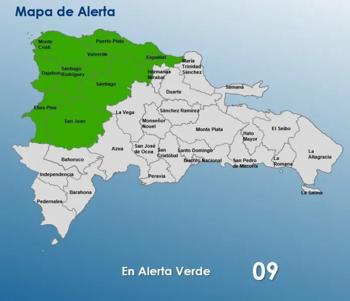 Alerta verde por vaguada en provincias.