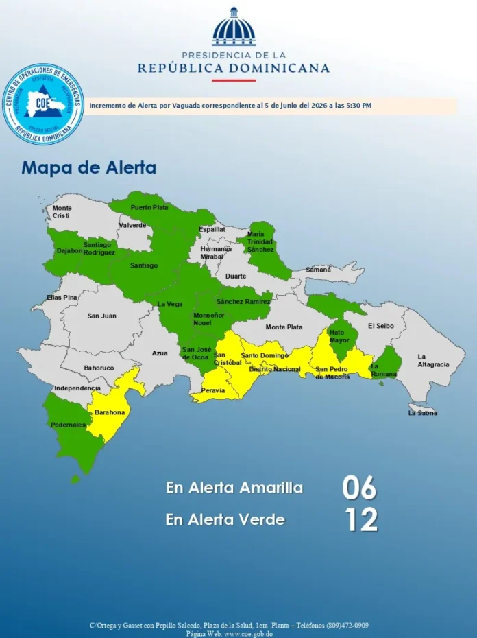 Alerta por lluvias intensas en provincias.