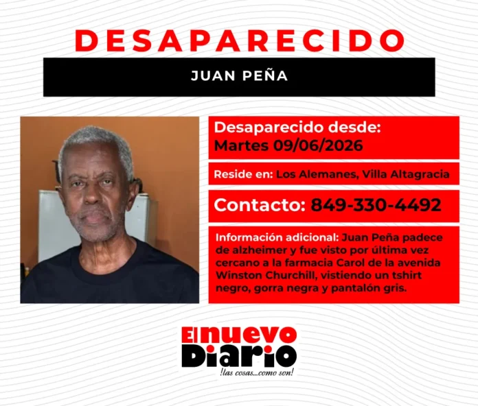 Familiares buscan a hombre desaparecido en Santo Domingo