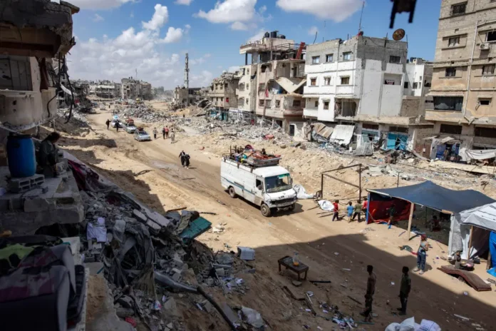 Control territorial de Israel en Gaza.