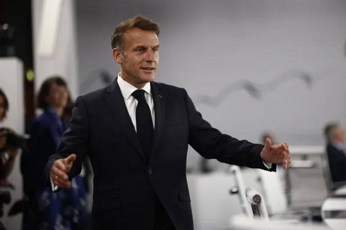 Cumbre del G7 en Évian, Macron.