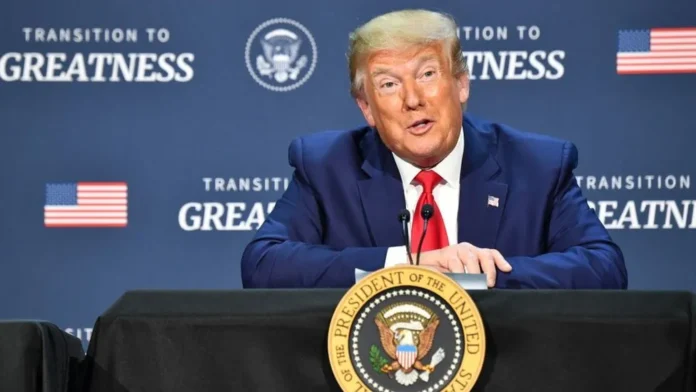 Trump en el tercer partido de la NBA
