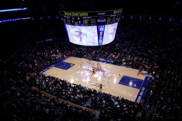 Trump en el Madison Square Garden, NBA.