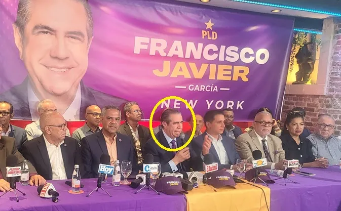 Javier García en campaña electoral por el PLD