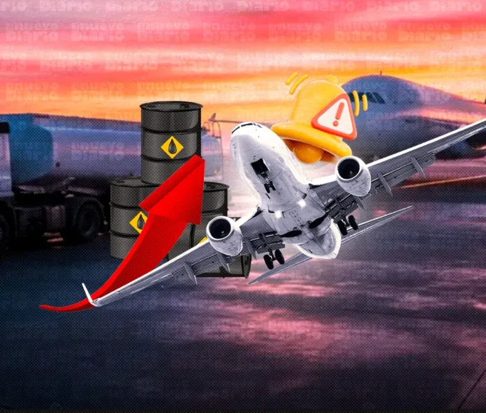 Precios de combustible aéreo se mantienen altos.