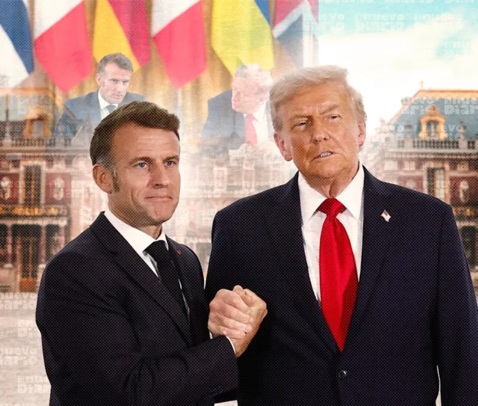 Macron y Trump buscan paz con Rusia.