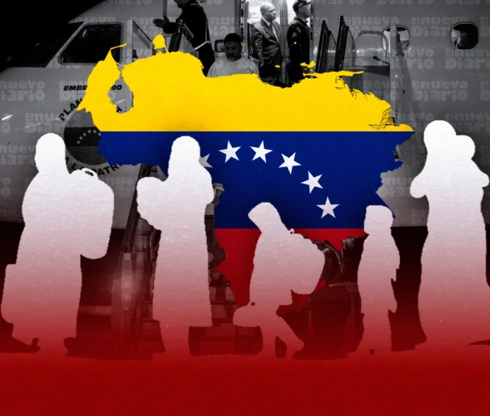 Venezolanos repatriados llegan desde EE.UU.