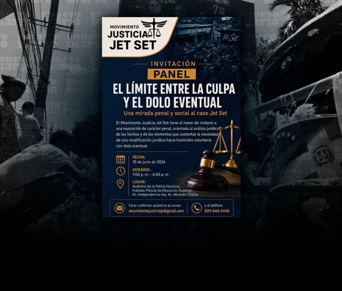 Panel sobre el caso Jet Set en Santo Domingo.