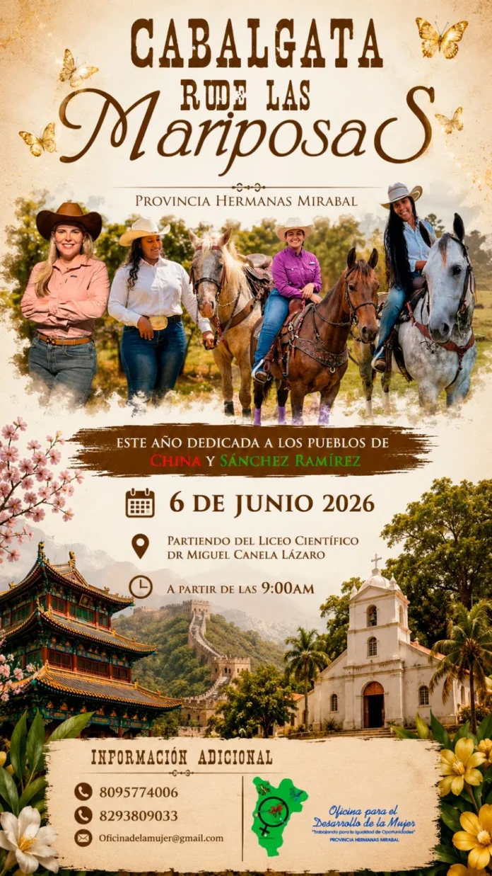 Cabalgata de las Mariposas en Hermanas Mirabal