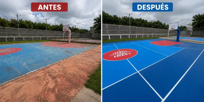 Remozamiento de canchas en Hato Nuevo