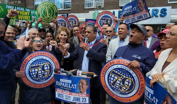 Sindicatos de Nueva York apoyan a Espaillat