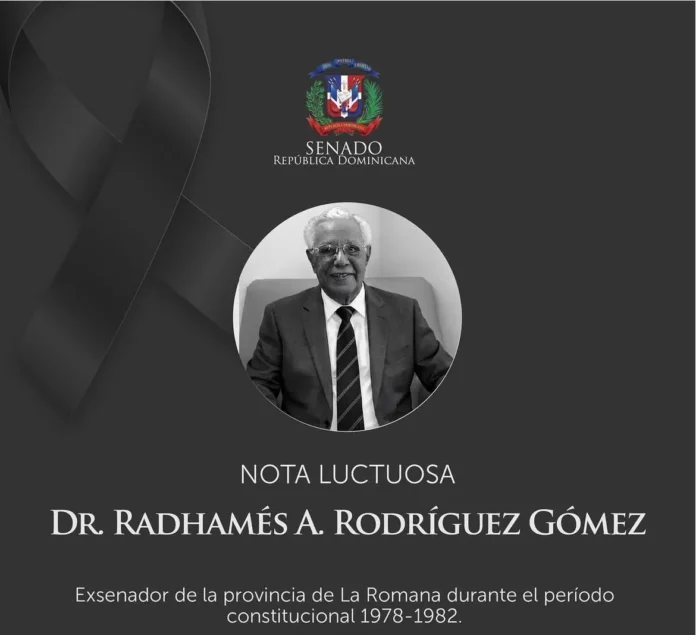 Fallecimiento de Radhamés A. Rodríguez Gómez