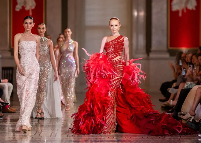 Desfile de moda en Biblioteca del Congreso.