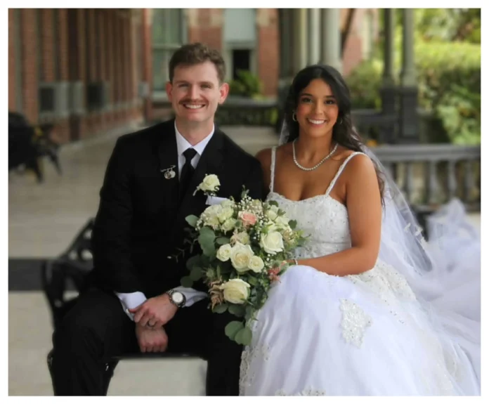 Francesca Gallucci en su boda en Tampa.