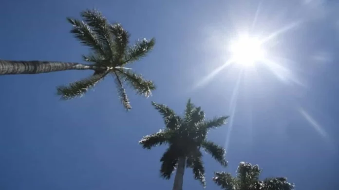 Altas temperaturas y polvo del Sahara.