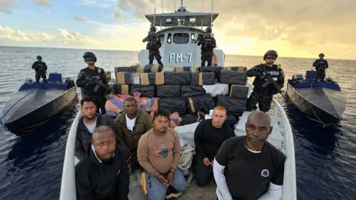 Decomiso de cocaína en El Salvador.