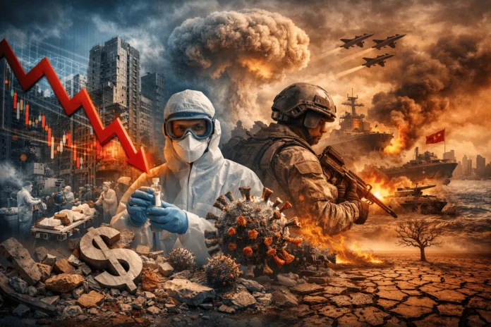 Incertidumbre global en economía y política.