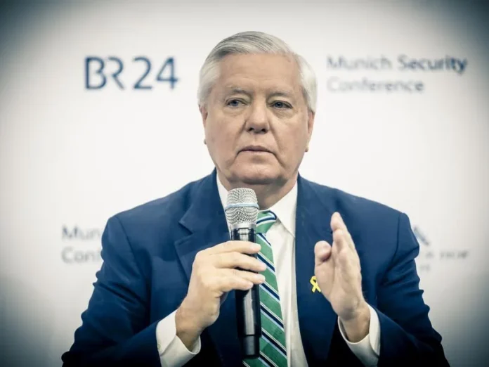 Lindsey Graham celebra victoria en primarias.