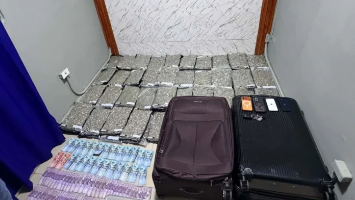 Detención de hombre con marihuana en La Romana.