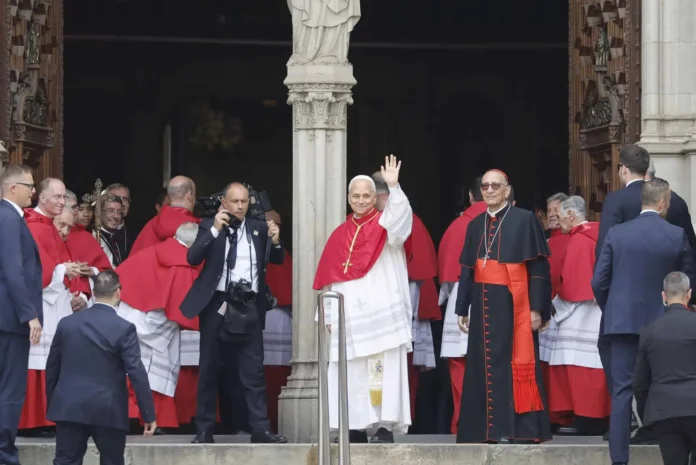 Papa León XIV en su visita a Barcelona