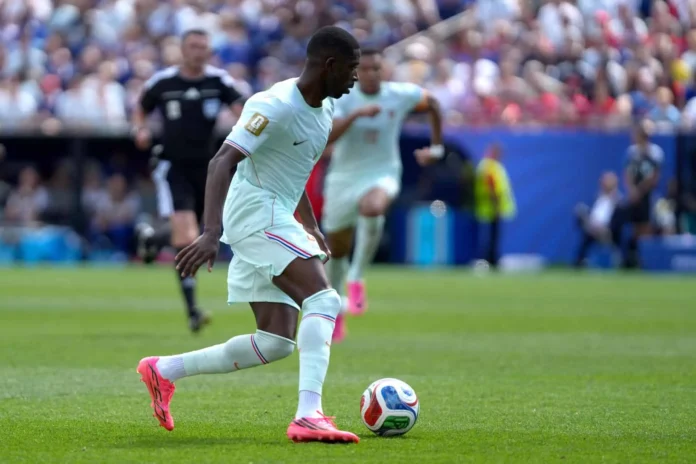 Dembélé pide concentración tras su triplete.