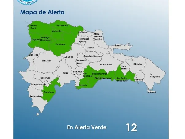 Alerta verde por lluvias intensas en provincias