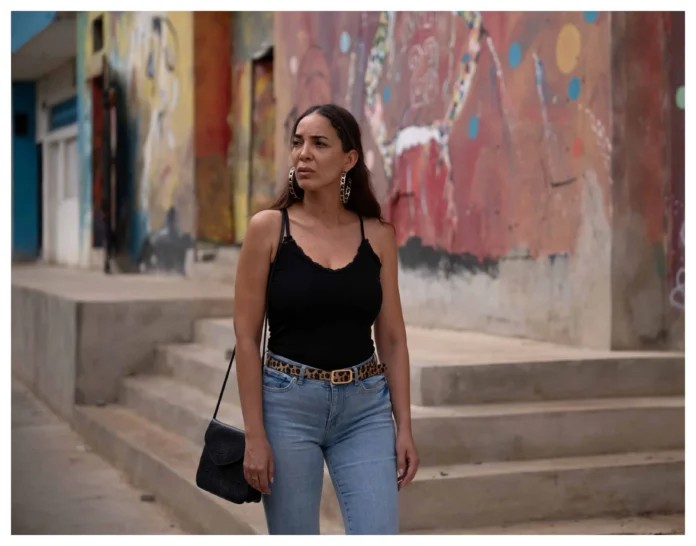 Marta González en su transformación para Yolanda.
