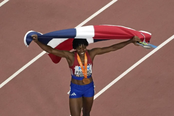 Marileidy Paulino compitiendo en Doha 2026.