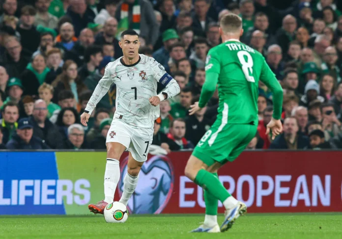 Cristiano Ronaldo en Mundial 2023 contra Austria