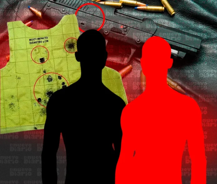 Detención de hombres con pistola Five-seveN.