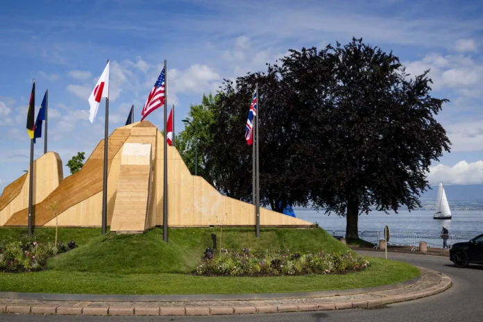 Recepción del G7 en Évian, Francia.