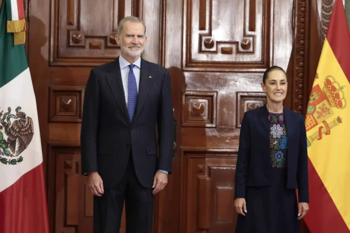 Sheinbaum y Felipe VI en Palacio Nacional