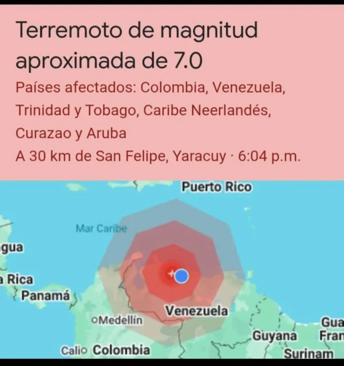 Sismo de 7.1 en Venezuela y Colombia