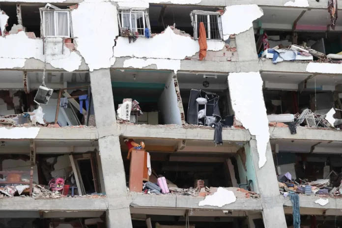 Edificios colapsados en La Guaira, Venezuela.