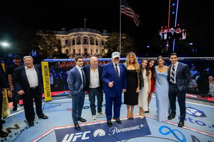 Trump celebra su cumpleaños con UFC.
