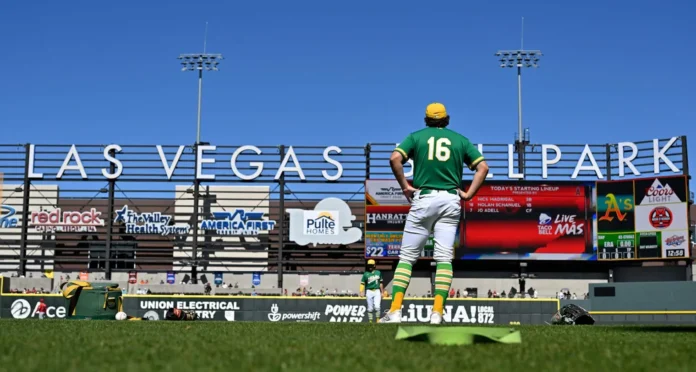 Atléticos de Oakland juegan en Las Vegas.