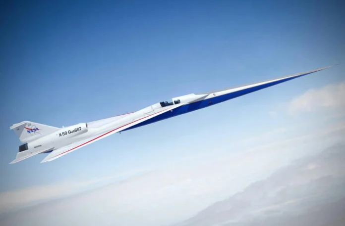 Avión X-59 de NASA supera velocidad del sonido