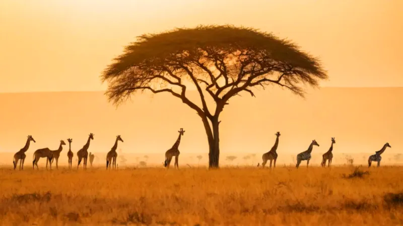 Un safari fotográfico en la sabana