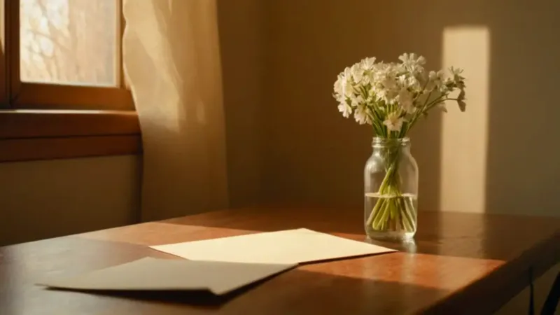 Mujer concentrada escribe en su escritorio