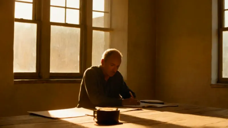 Soledad contemplativa en la luz del atardecer